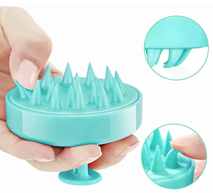 Hair Scalp Massager, Oil Brush with Soft Silicon Bristles Waterproof Easy to Use for All Hair Type